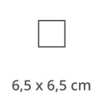 6,5 x 6,5 cm