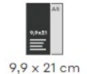 9,9 x 21 cm